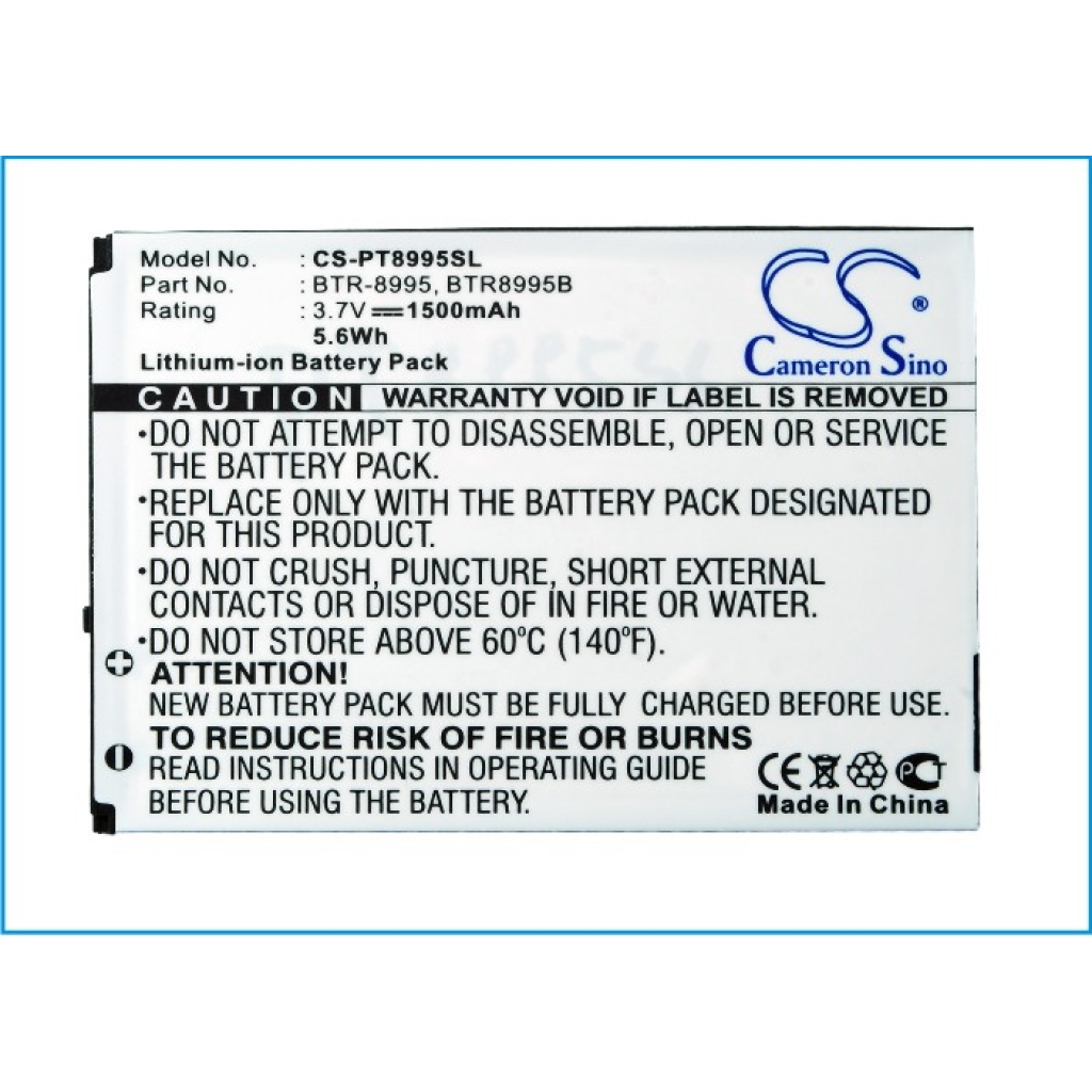 Batterij voor mobiele telefoon Pantech ADR8995VW