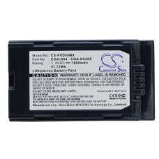 Compatibele batterijvervanging voor Panasonic CGA-D54,CGA-D54S,CGA-D54SE,CGA-D54SE/1B,CGA-D54SE/1H...