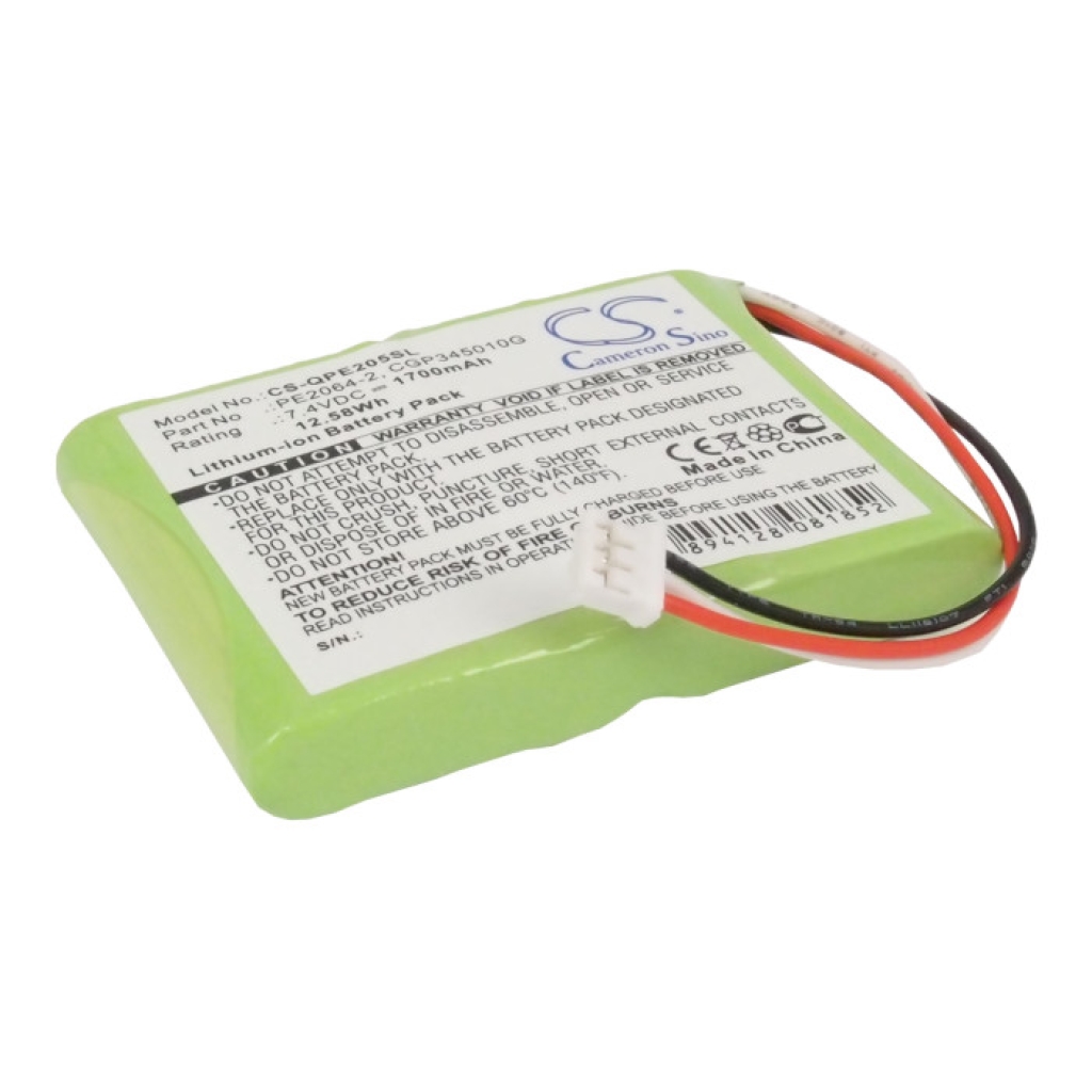 Batterij voor MP3, MP4, PMP Q-sonic CS-QPE205SL