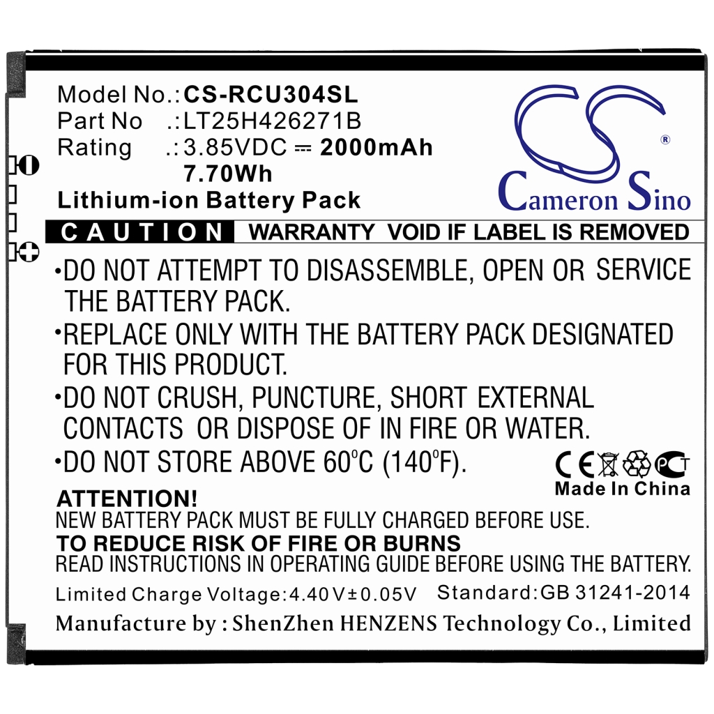 Batterij voor mobiele telefoon Cricket CS-RCU304SL