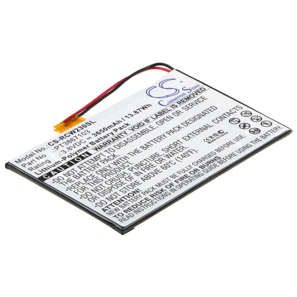 Tablet batterijen Rca CS-RCW230SL