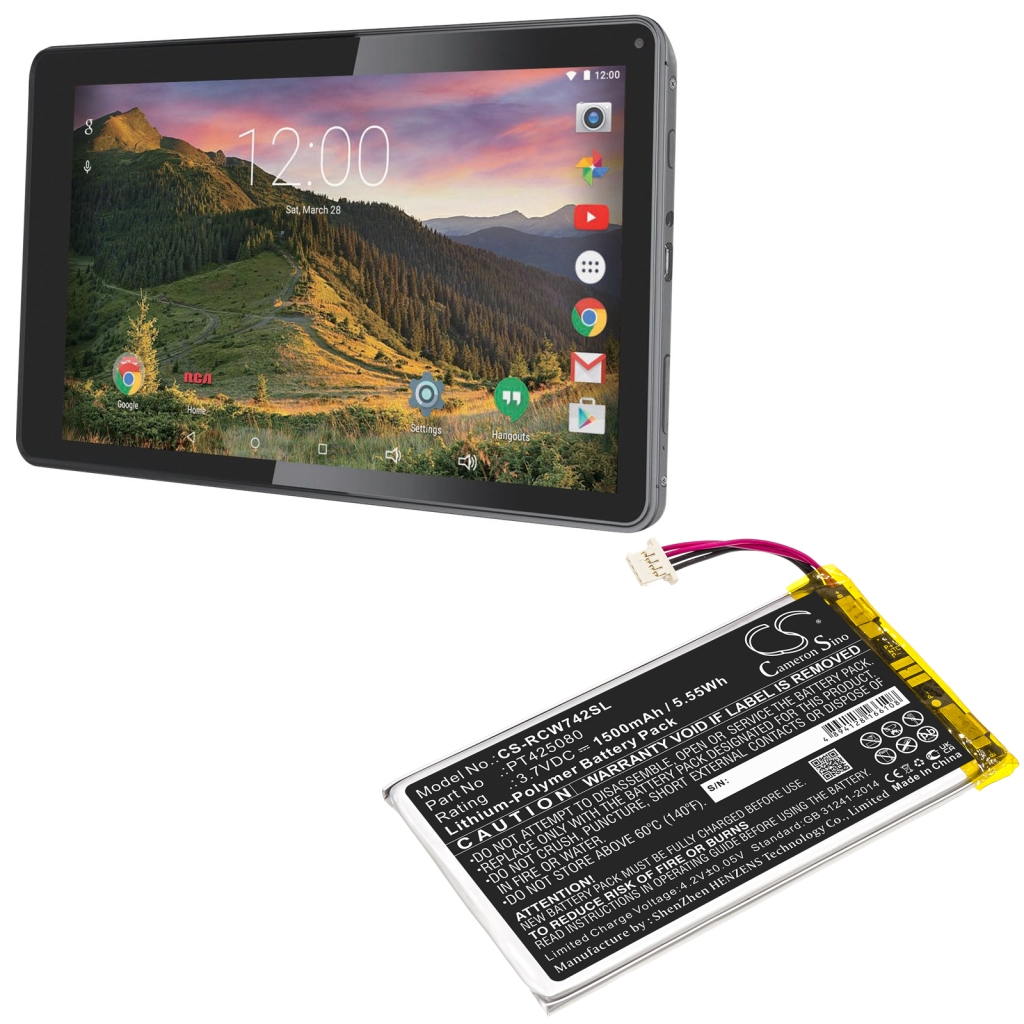 Tablet batterijen Rca CS-RCW742SL