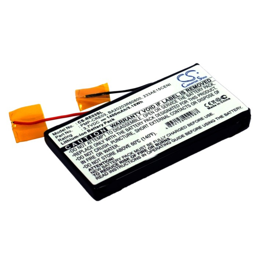 Batterij voor MP3, MP4, PMP Creative CS-RE03SL