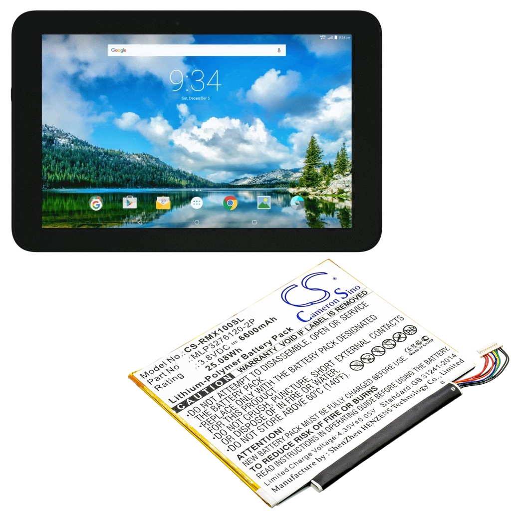 Tablet batterijen Verizon CS-RMX100SL