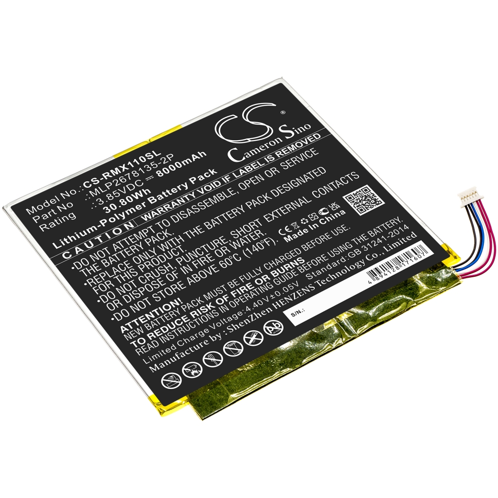 Tablet batterijen Verizon CS-RMX110SL