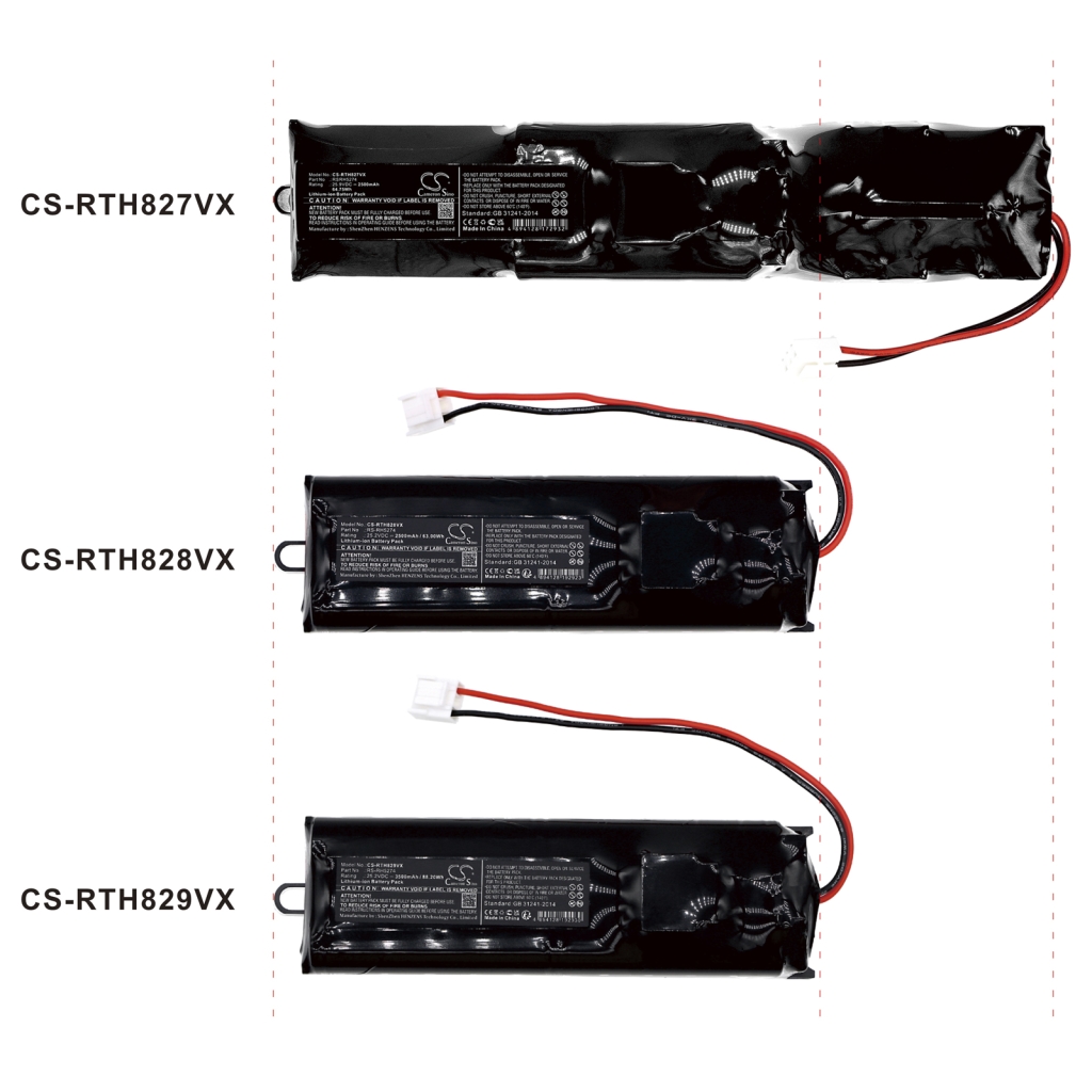 Batterijen voor stofzuigers Rowenta RH8829WO-2D0-0916R