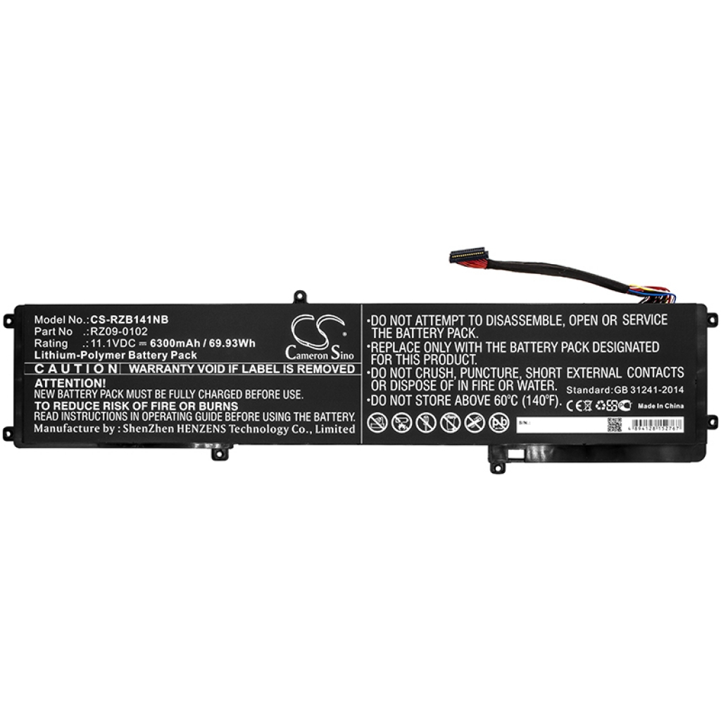 Notebook batterij Razer RZ09-01953E52-R3U1