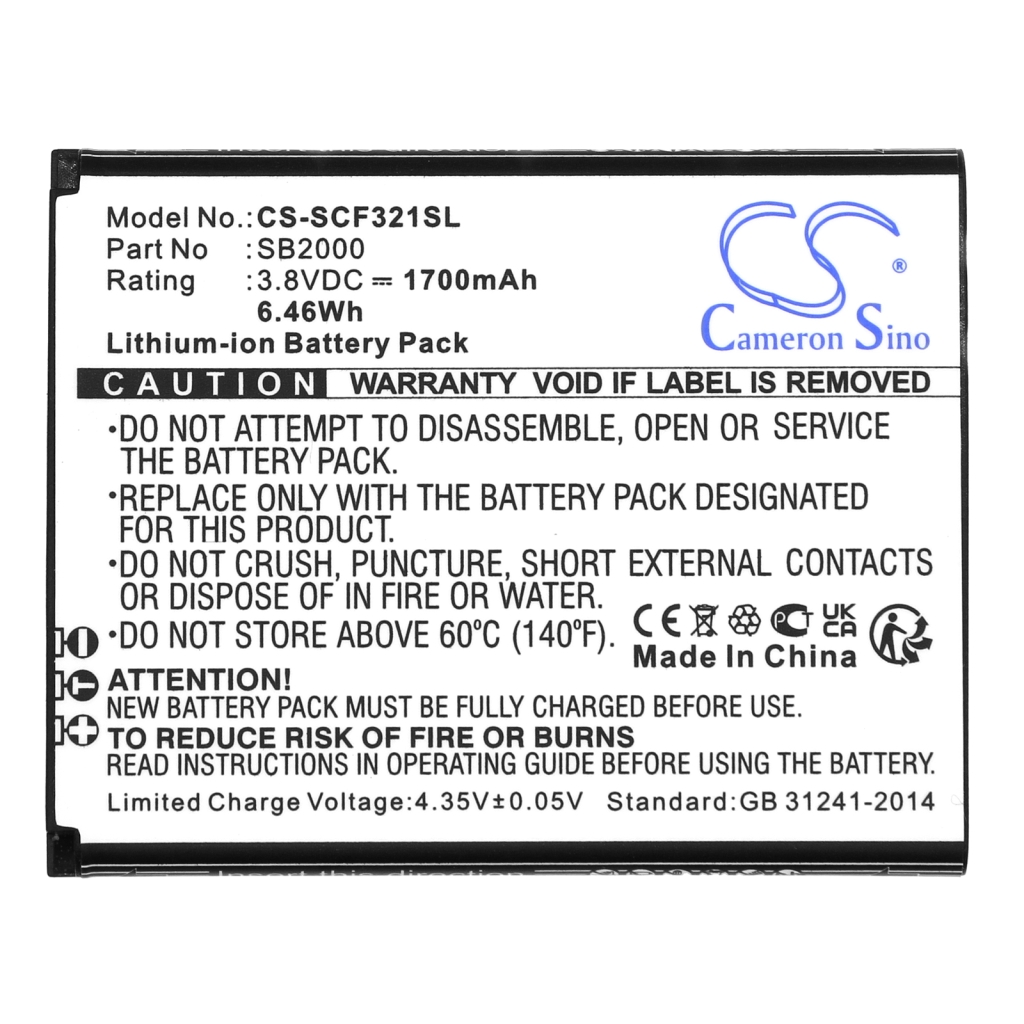 Batterij voor mobiele telefoon Schok CS-SCF321SL