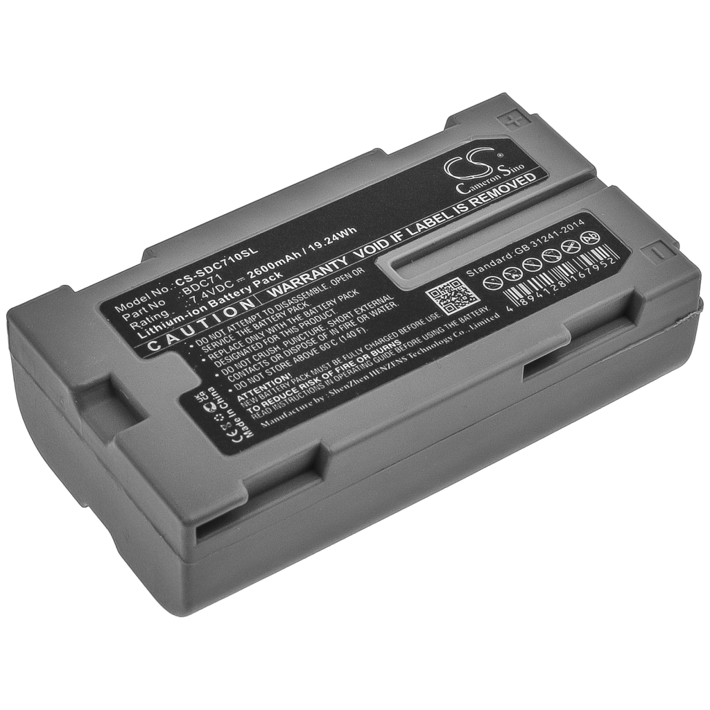 Compatibele batterijvervanging voor Sokkia BDC71