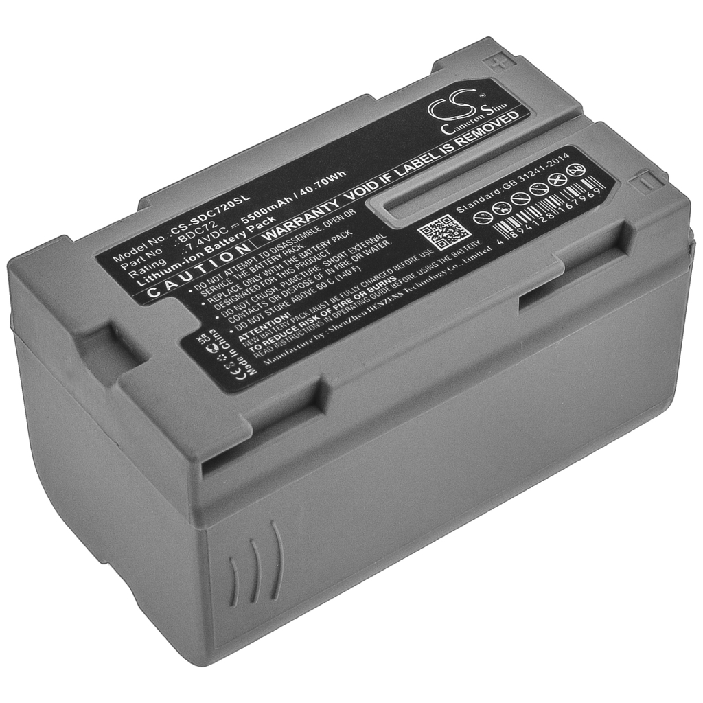 Compatibele batterijvervanging voor Sokkia BDC72