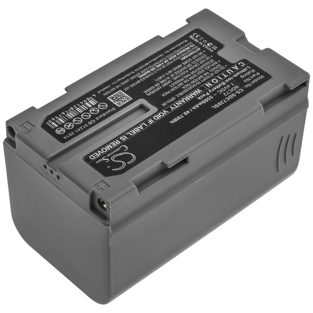 Compatibele batterijvervanging voor Sokkia BDC72