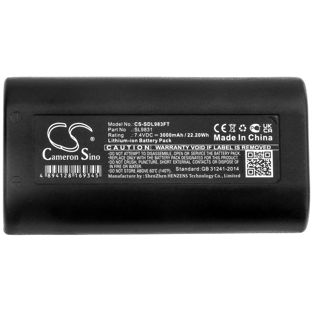 Batterij voor verlichtingssysteem Sealife CS-SDL983FT