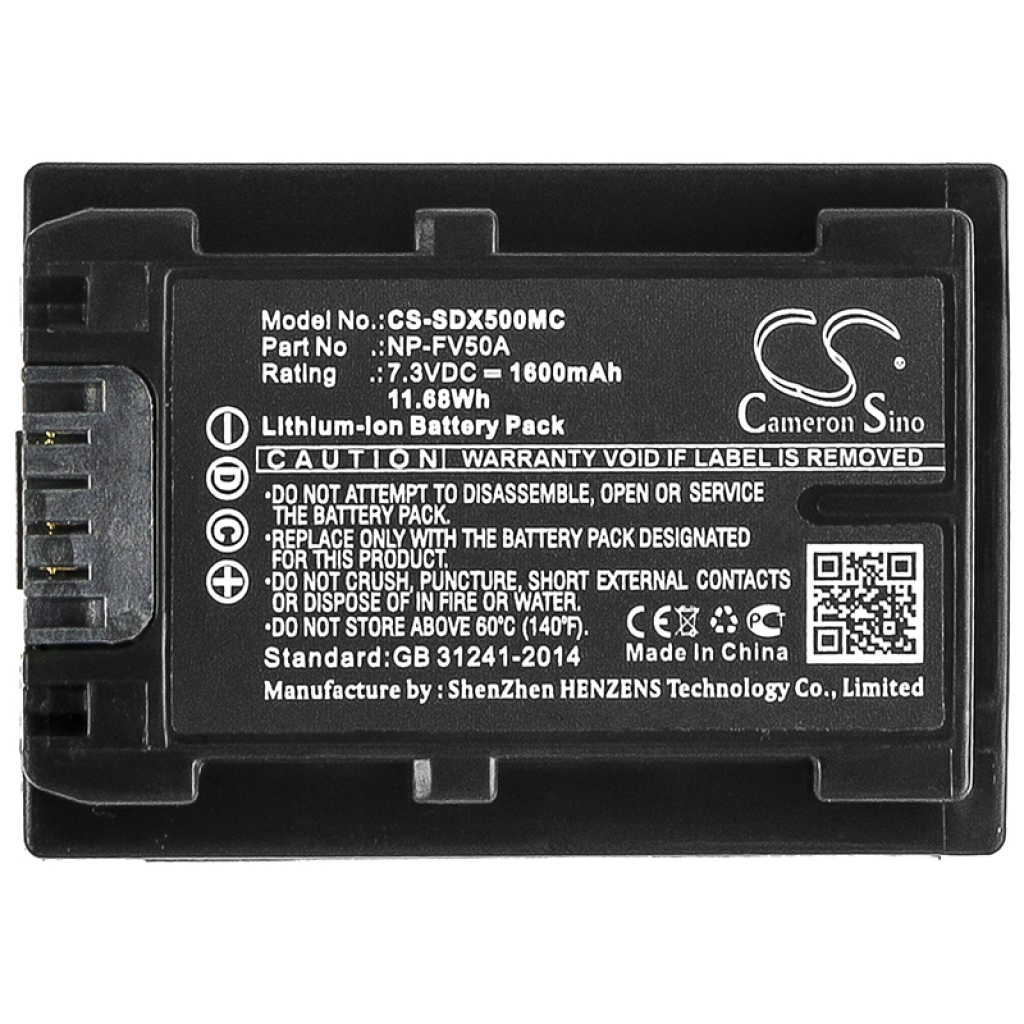 Batterij voor camera Sony CS-SDX500MC