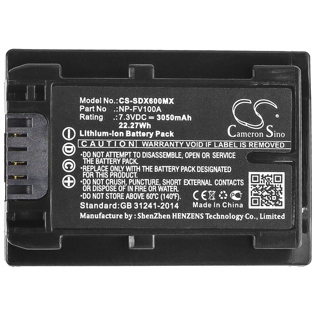 Batterij voor camera Sony CS-SDX600MX