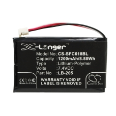 Compatibele batterijvervanging voor Safescan 131-0477,LB-205