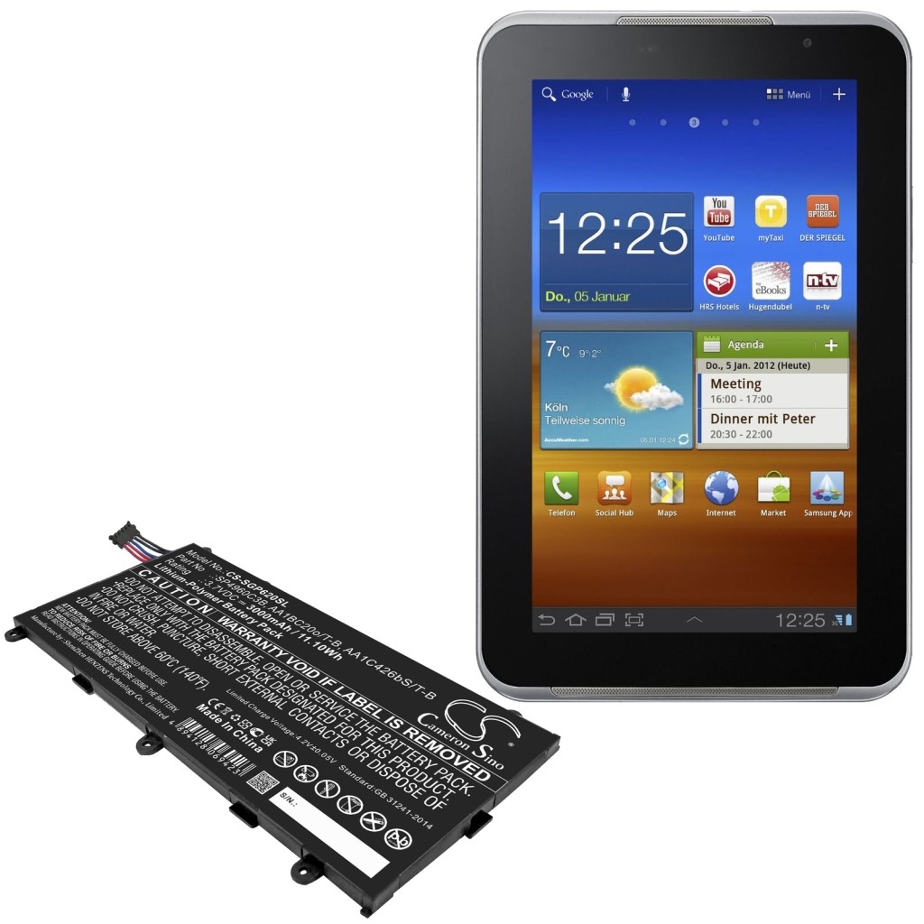 Tablet batterijen Samsung CS-SGP620SL