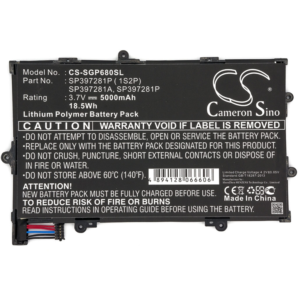 Tablet batterijen Verizon CS-SGP680SL