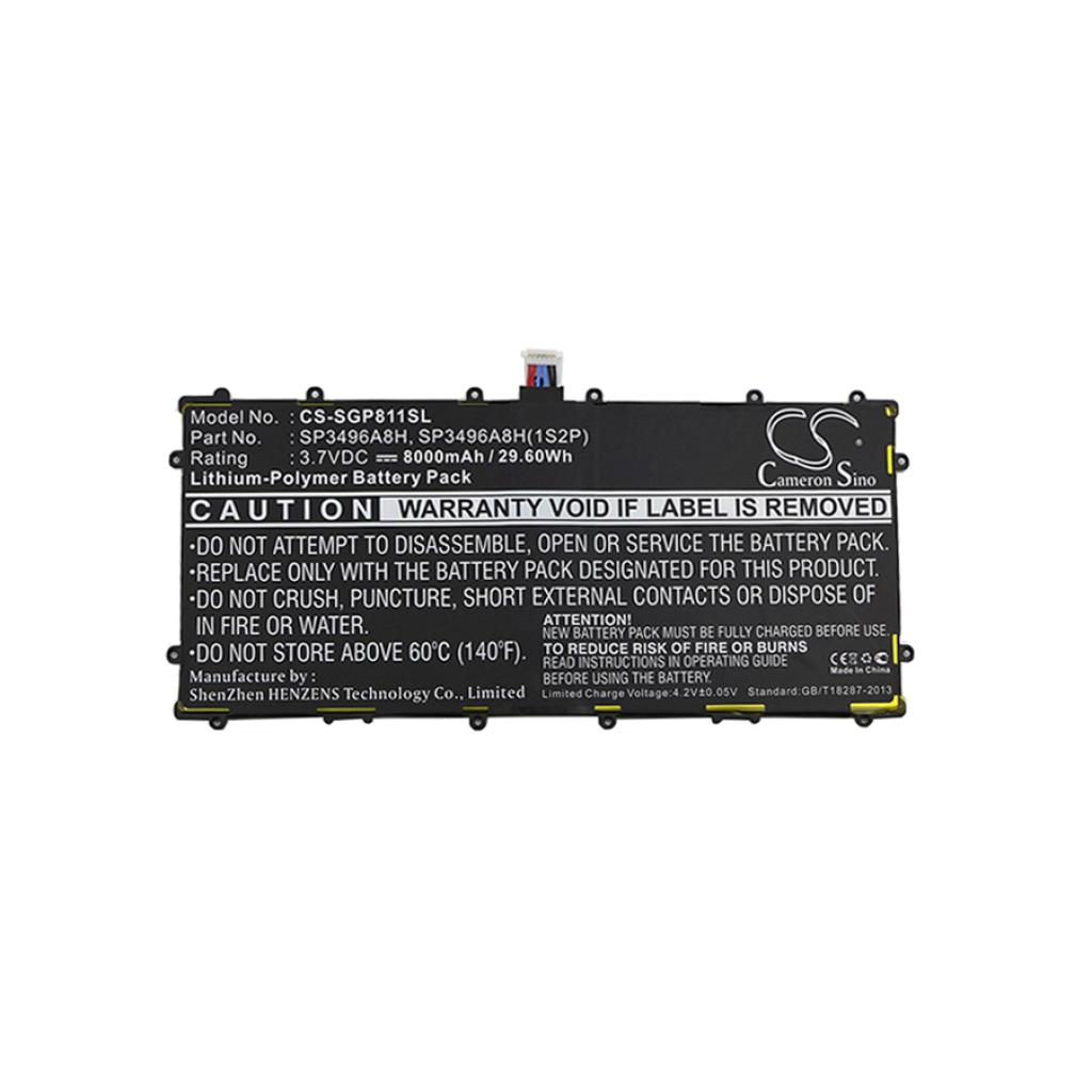 Batterijen Vervangt SP3496A8H