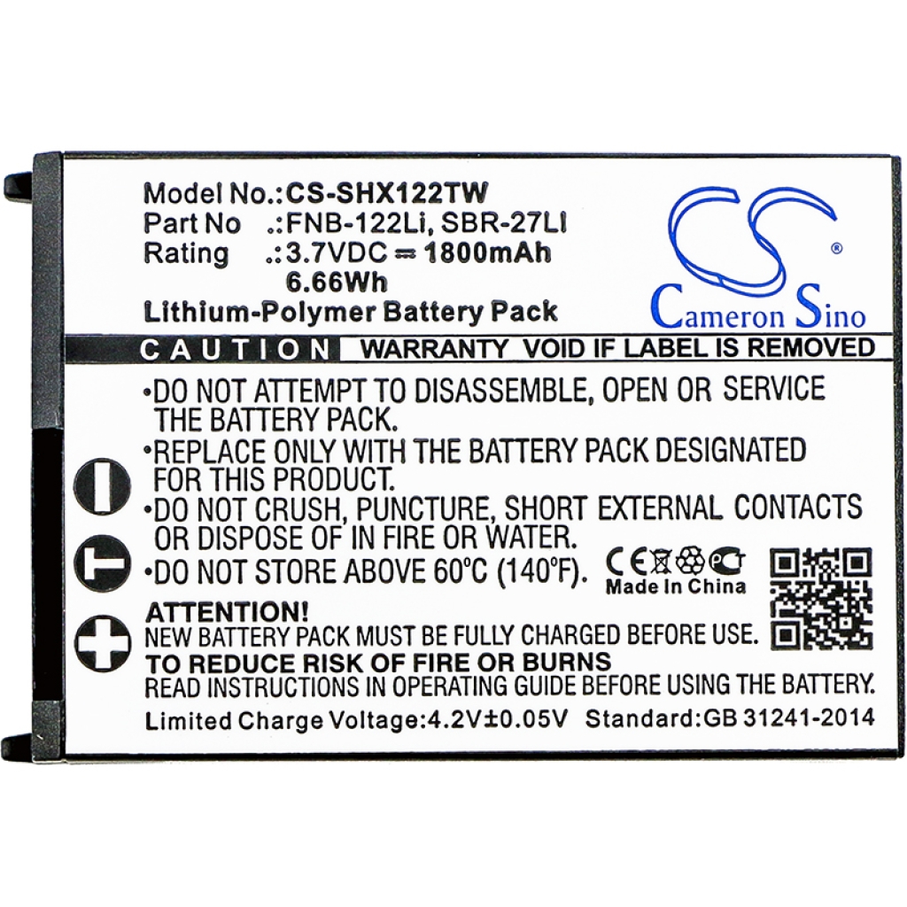 Batterij voor tweerichtingsradio Standard Horizon CS-SHX122TW