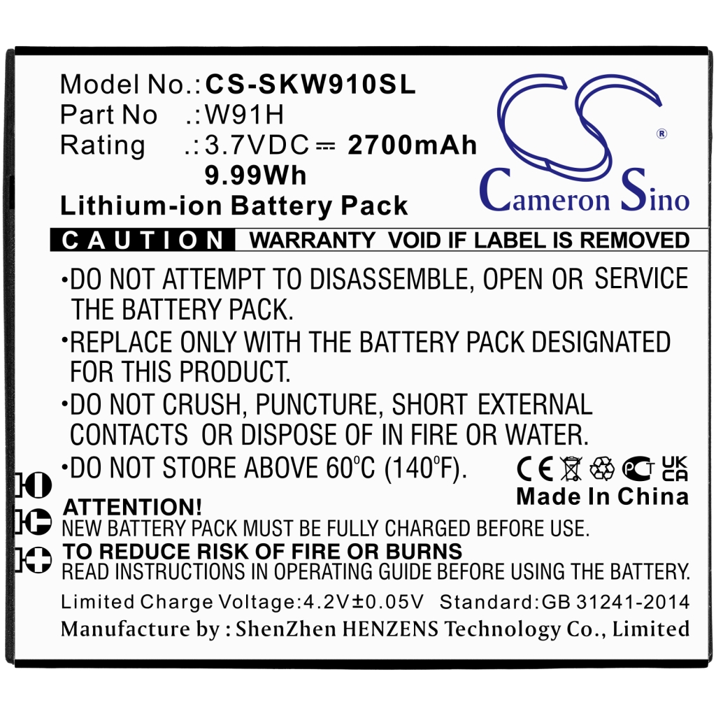 Hotspot Batterij Skyroam CS-SKW910SL