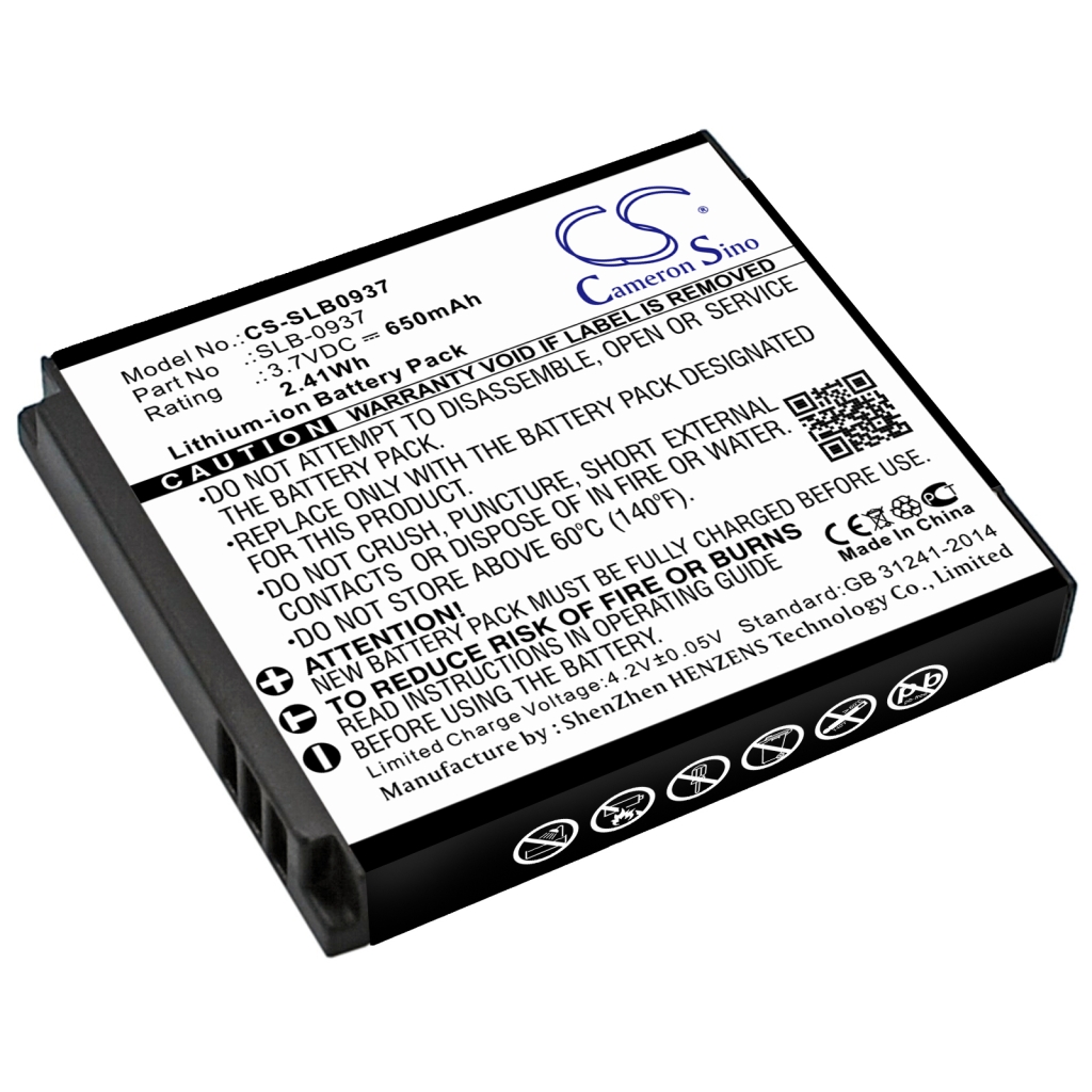 Batterij voor camera Samsung CS-SLB0937