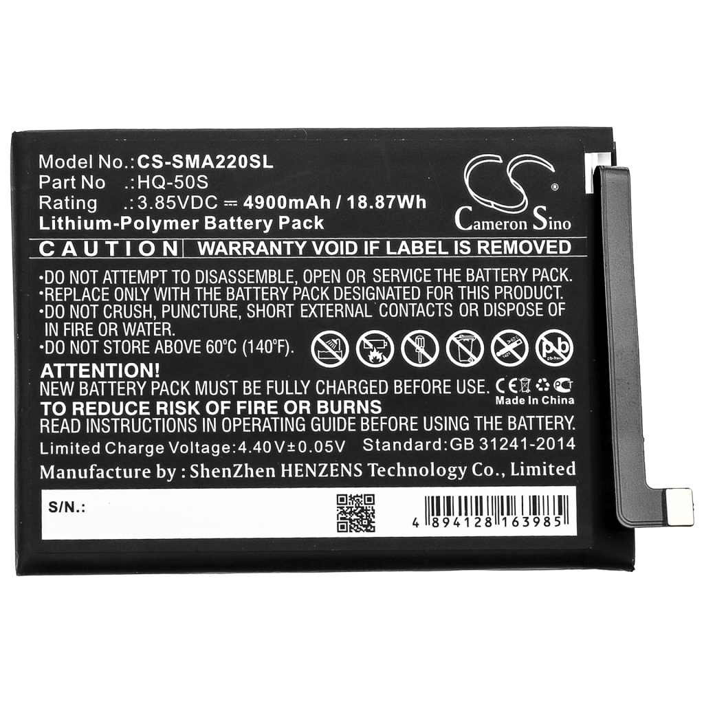 Batterij voor mobiele telefoon Samsung CS-SMA220SL