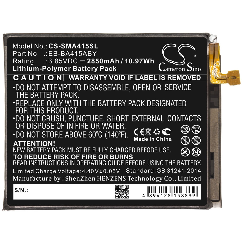 Batterij voor mobiele telefoon Samsung CS-SMA415SL