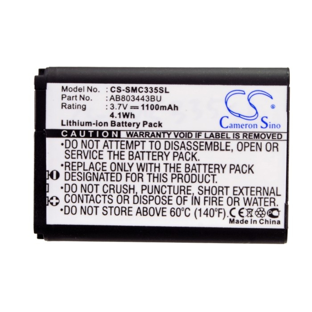 Batterij voor mobiele telefoon Samsung CS-SMC335SL