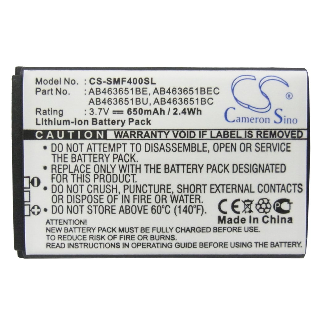 Batterij voor mobiele telefoon Samsung CS-SMF400SL