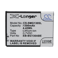 Compatibele batterijvervanging voor Samsung EB-BG130ABE,EB-BG130BBE