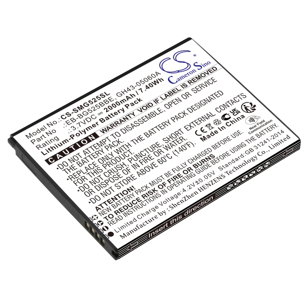 Batterij voor mobiele telefoon Samsung CS-SMG525SL