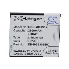 Compatibele batterijvervanging voor Samsung BG530CBU,EB-BG530BBC,EB-BG530BBE,EB-BG530BBU,EB-BG530CBB...