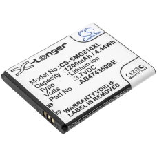 Compatibele batterijvervanging voor Samsung AB474350BA,AB474350BABSTD,AB474350BC,AB474350BE,AB474350BEC...