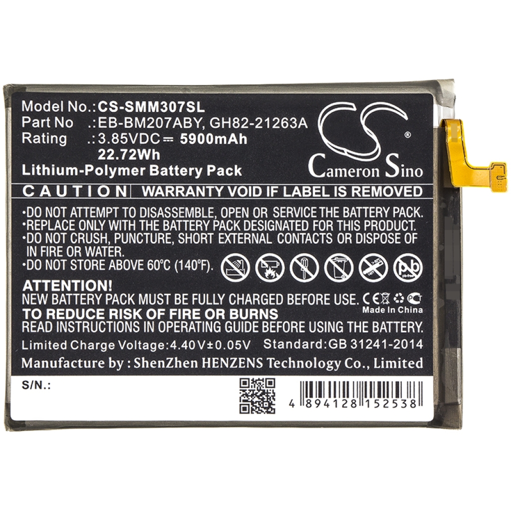 Batterij voor mobiele telefoon Samsung CS-SMM307SL