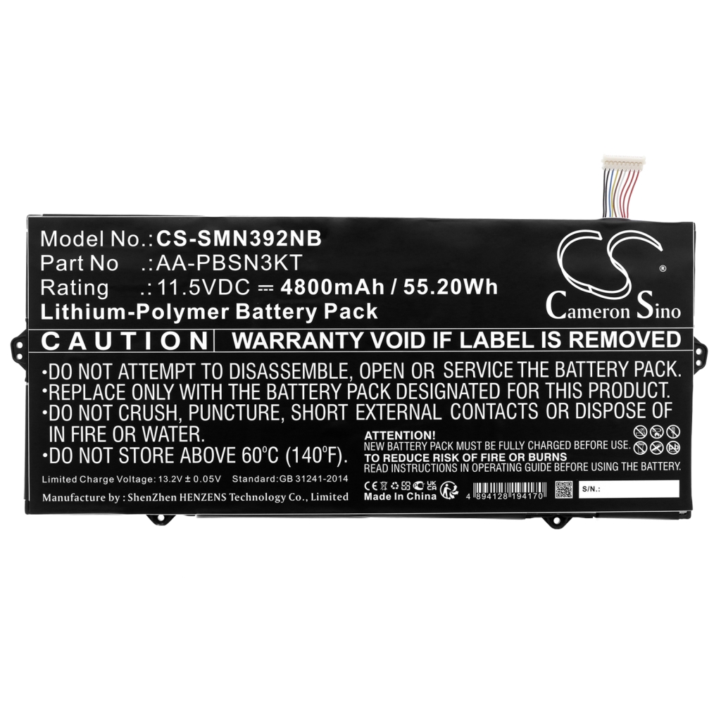 Notebook batterij Samsung NP930MBE-K04US