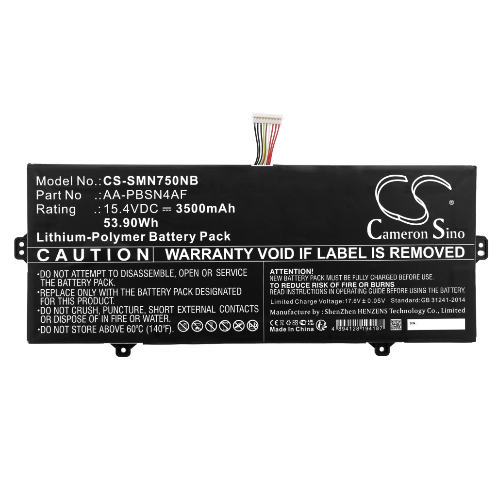 Notebook batterij Samsung NT930SBE-KT3