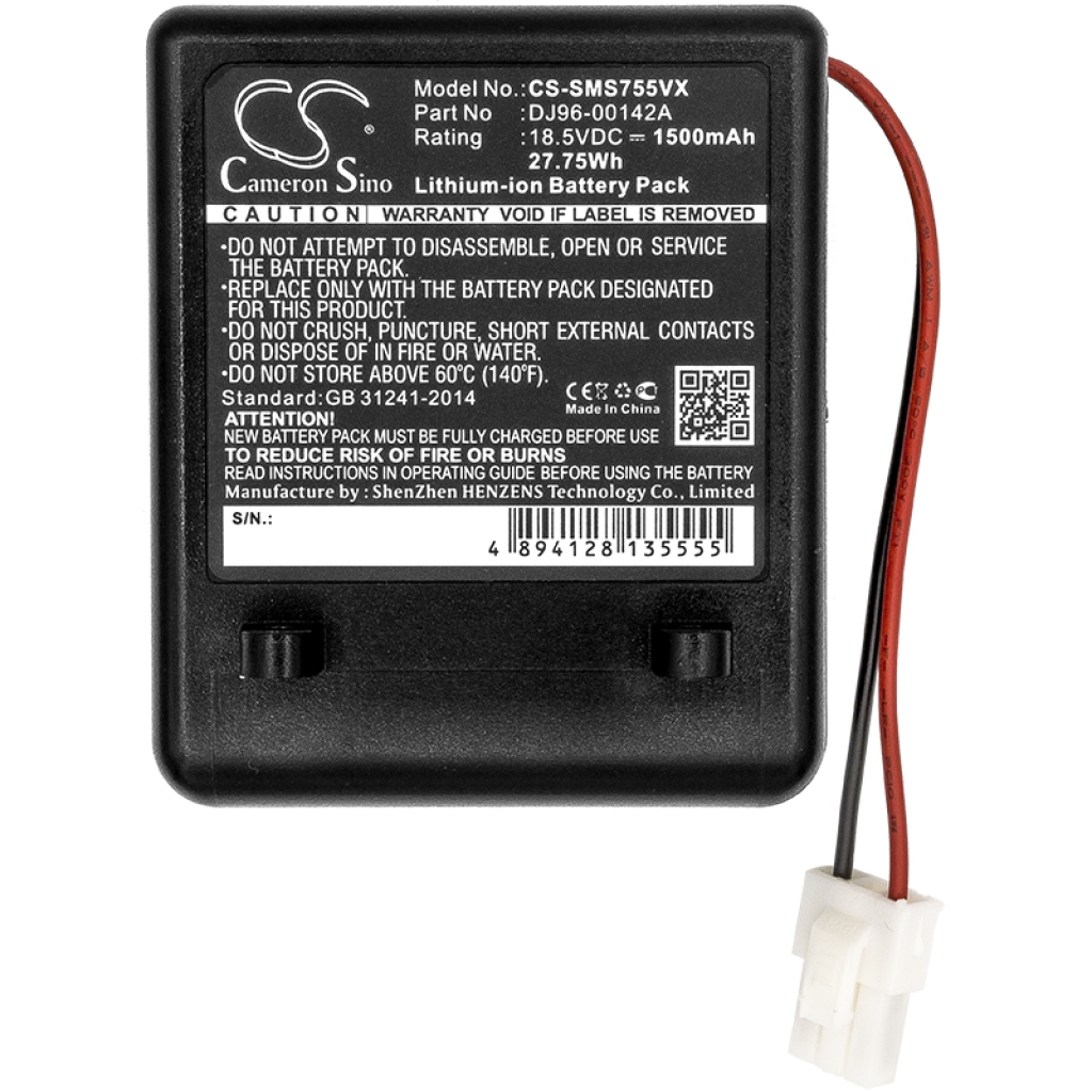 Batterijen voor stofzuigers Samsung CS-SMS755VX