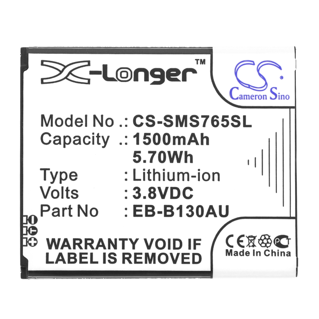 Batterij voor mobiele telefoon Samsung CS-SMS765SL