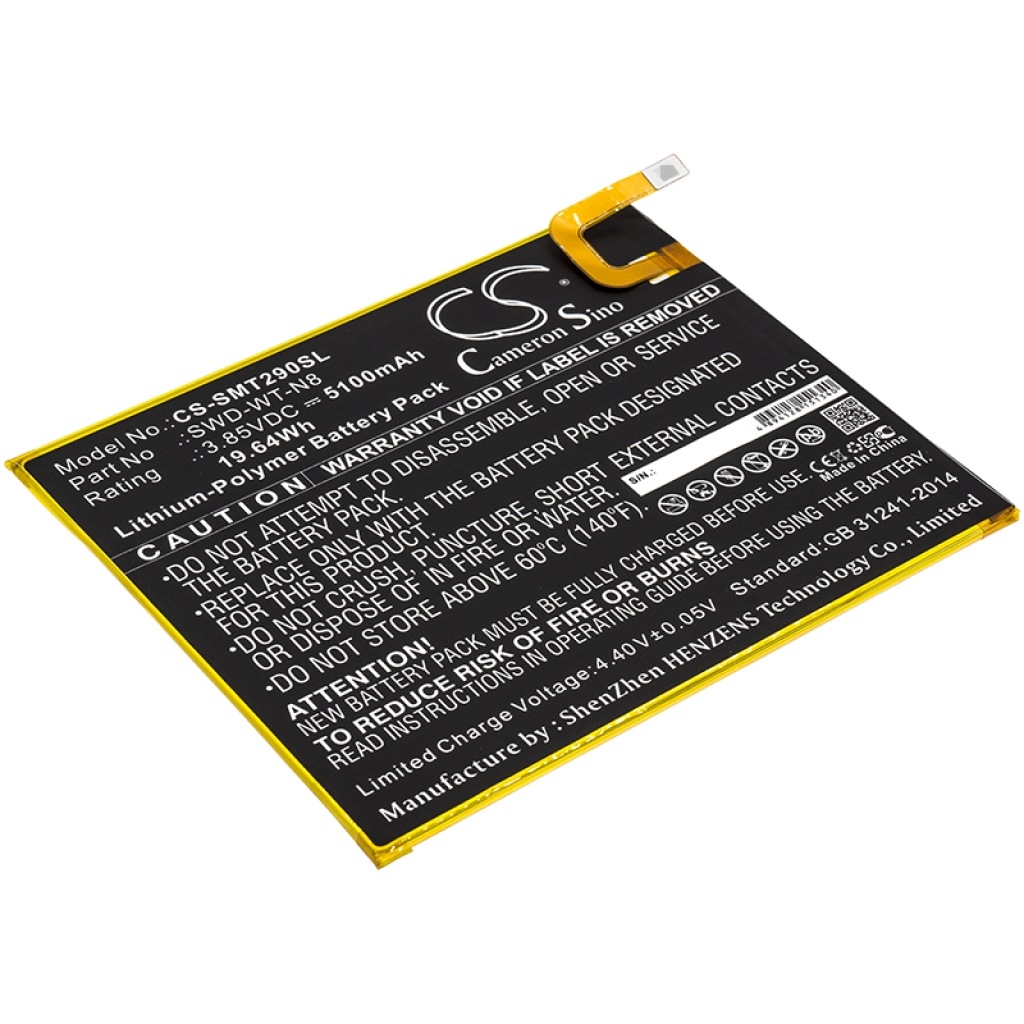 Tablet batterijen Samsung CS-SMT290SL