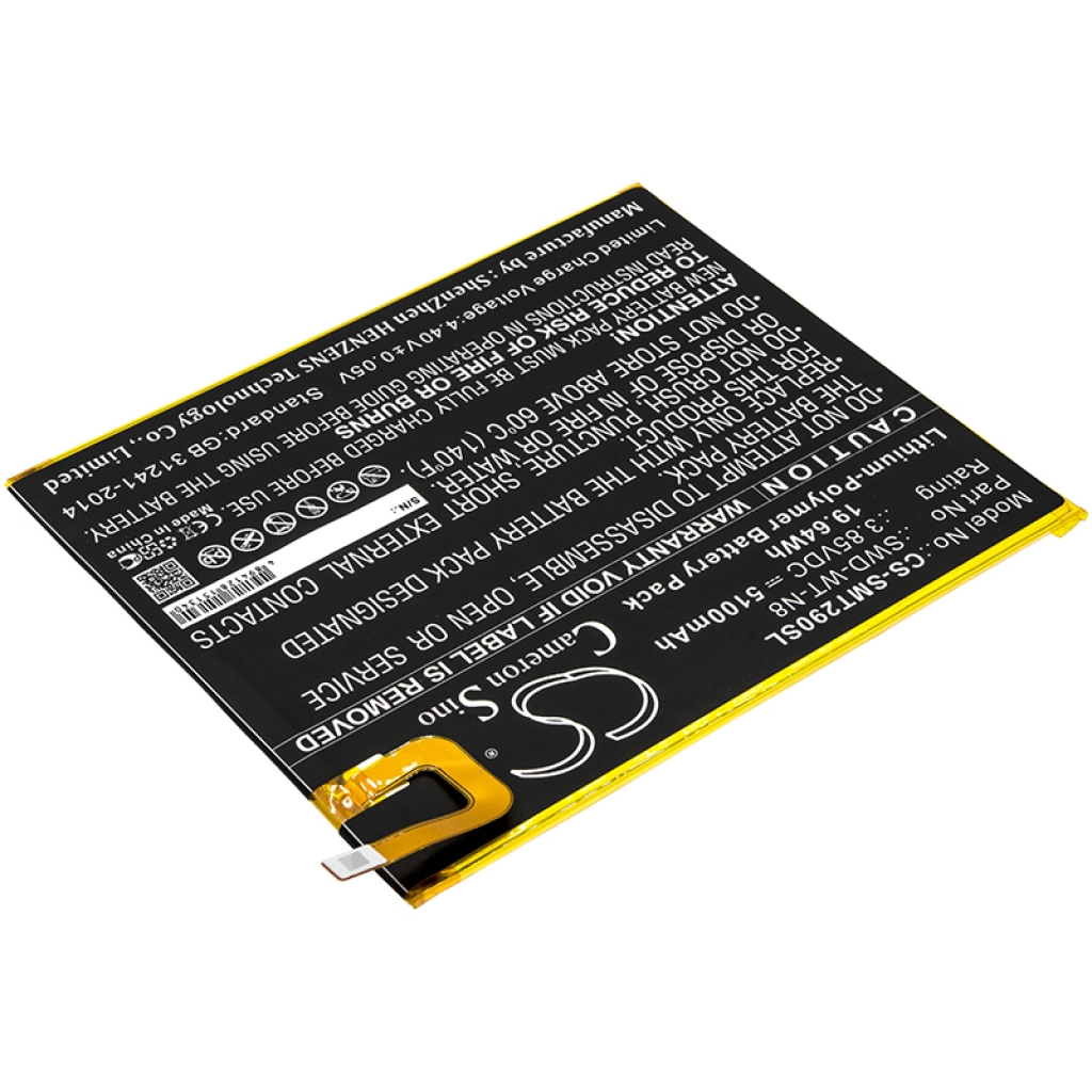 Tablet batterijen Samsung CS-SMT290SL