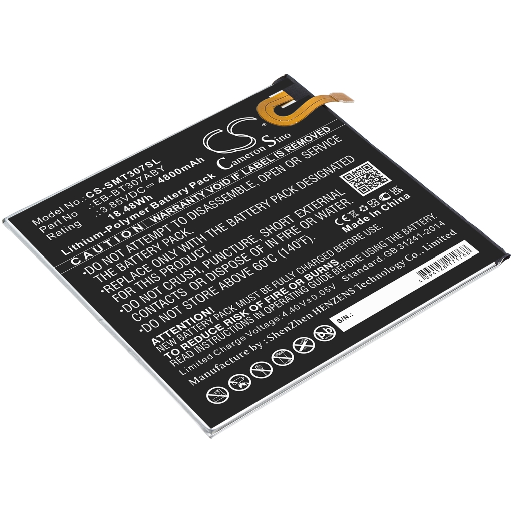 Tablet batterijen Samsung CS-SMT307SL