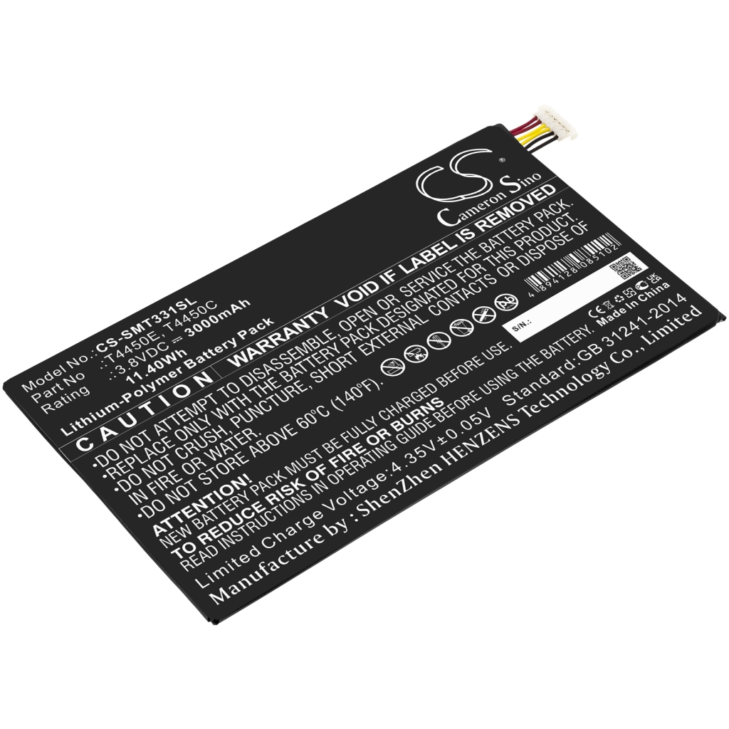 Tablet batterijen Samsung CS-SMT331SL