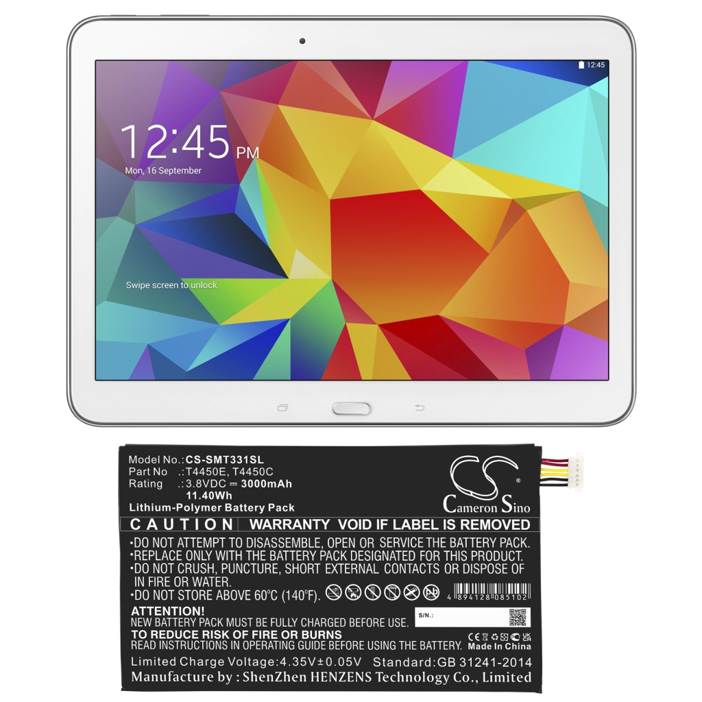 Tablet batterijen Samsung CS-SMT331SL