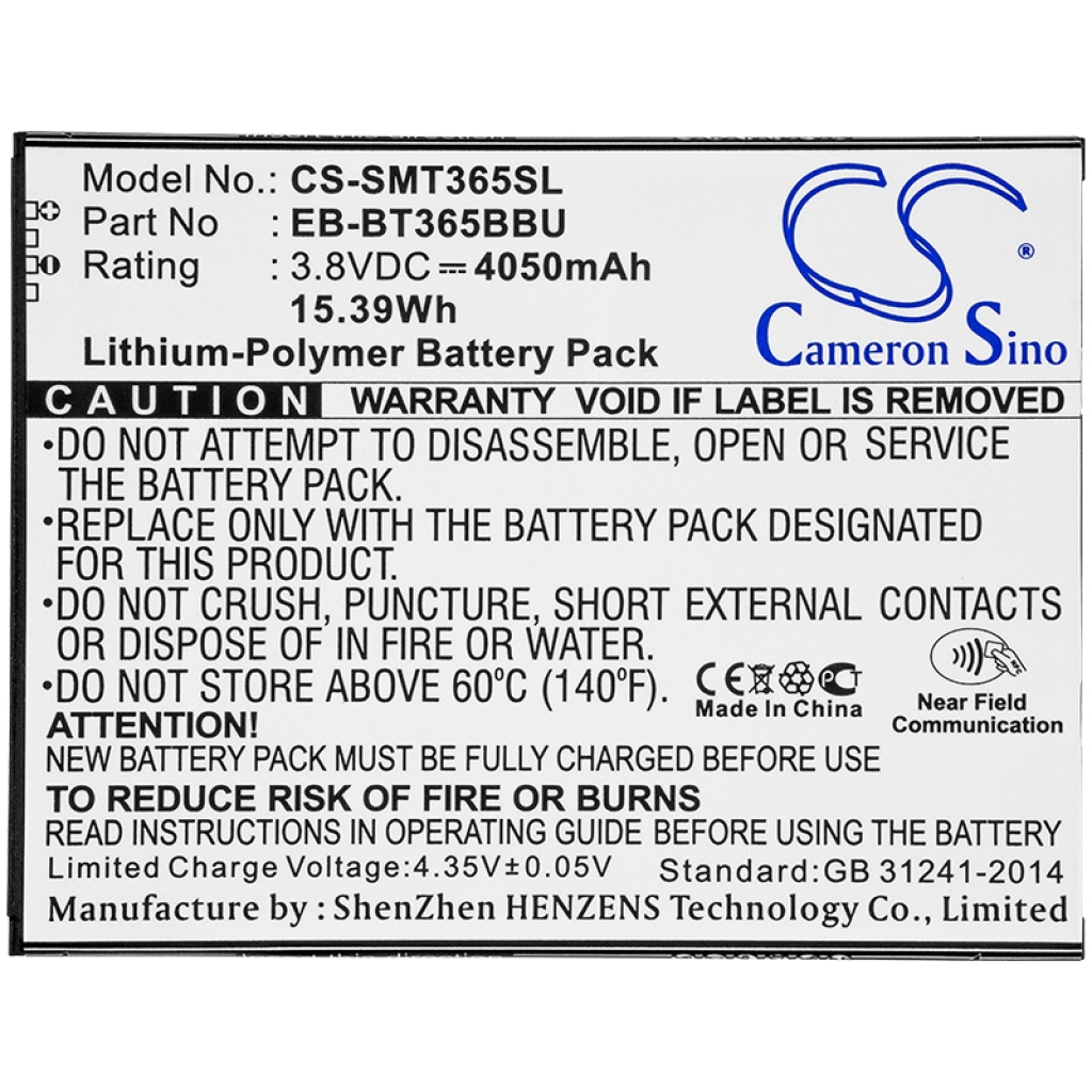 Batterijen Vervangt EB-BT365BBUBUS