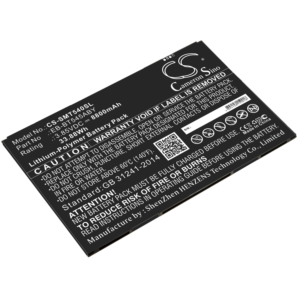 Tablet batterijen Samsung CS-SMT540SL