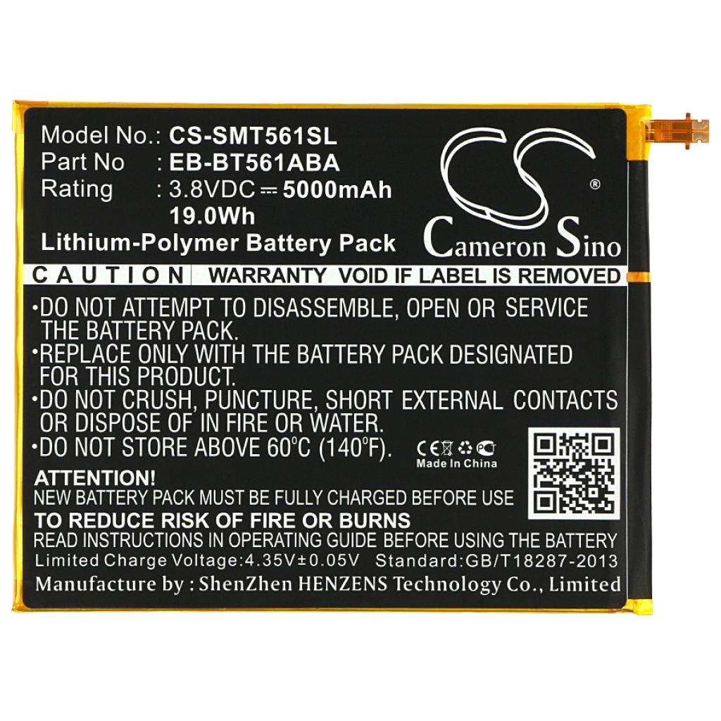 Tablet batterijen Samsung CS-SMT561SL