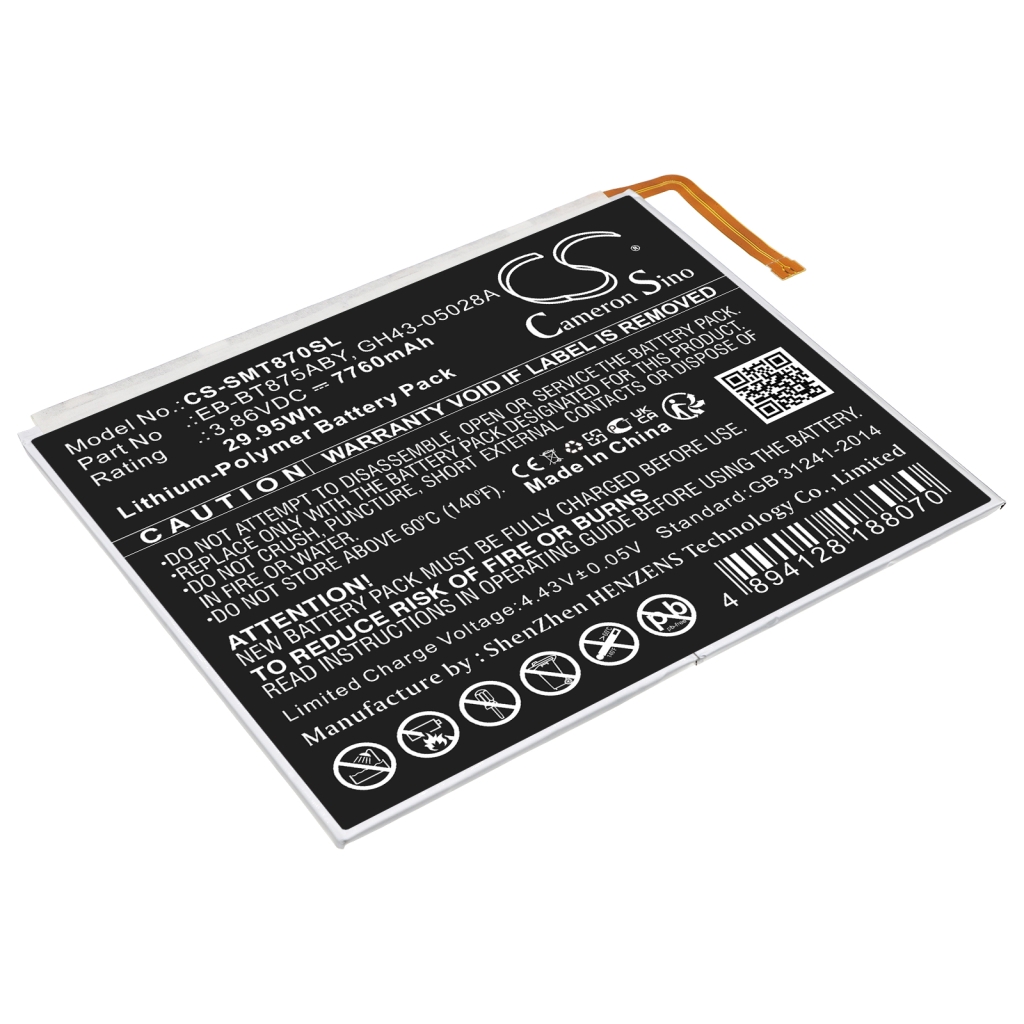 Tablet batterijen Samsung CS-SMT870SL