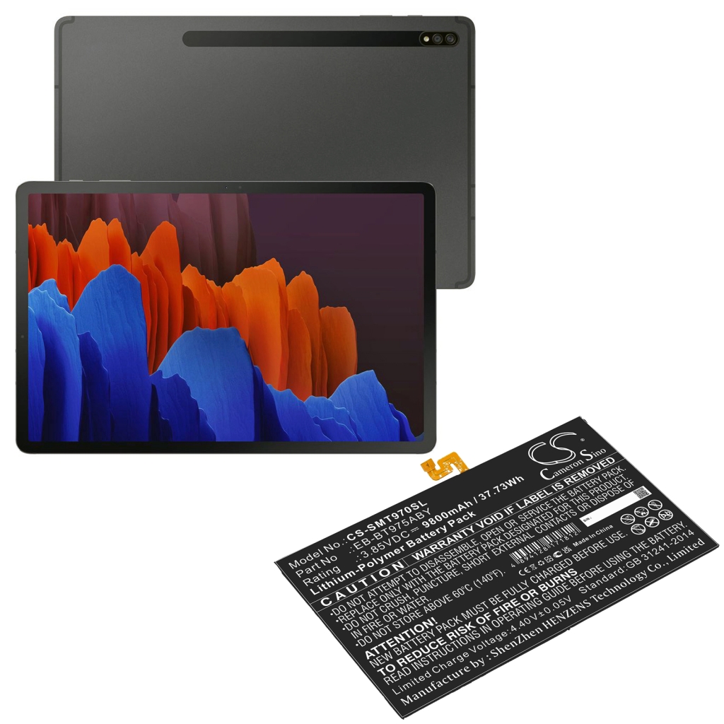 Tablet batterijen Samsung CS-SMT970SL