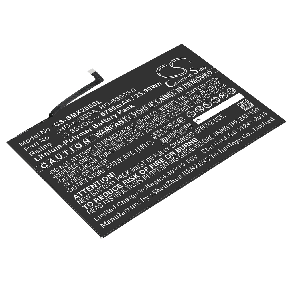 Tablet batterijen Samsung CS-SMX205SL