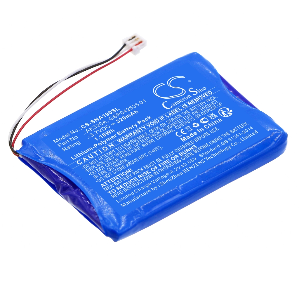 Batterij voor draadloze headset Agfeo CS-SNA190SL